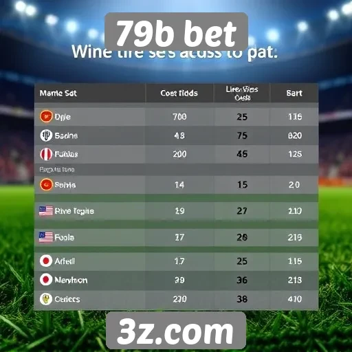 Comparação de odds entre 79b bet e concorrentes