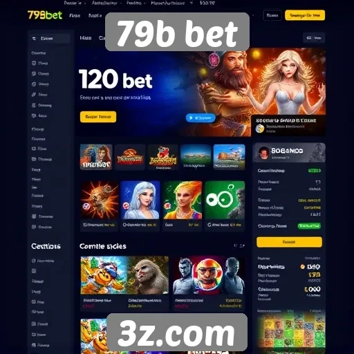 Interface do usuário do site 79b bet em foco